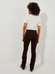 Joe Browns Brown Chocolate Bootcut Moleskin Trousers - Image 4 of 5
