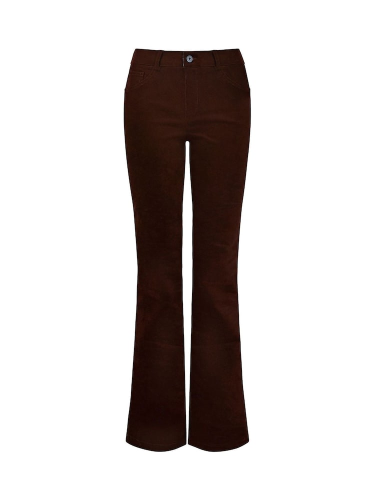 Joe Browns Brown Chocolate Bootcut Moleskin Trousers - Image 5 of 5