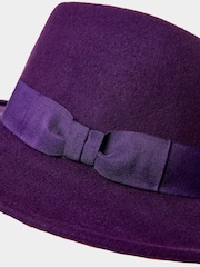Joe Browns pentlja Podrobnosti Wire Rim Wool Fedora - Slika 1 iz 4