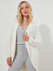 Joe Browns White Oversized Sloe Joes Slouchy Cardigan - Image 6 of 8