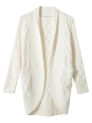 Joe Browns White Oversized Sloe Joes Slouchy Cardigan - Image 7 of 8