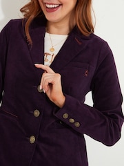 Joe Browns Purple Stitch Detail Moleskin Velvet Jacket - Image 5 of 10