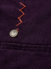 Joe Browns Purple Stitch Detail Moleskin Velvet Jacket - Image 9 of 10