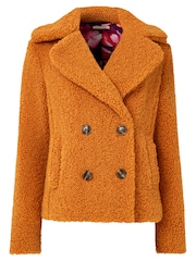 Joe Browns Yellow Cosy Cropped Teddy Coat - Image 7 of 7