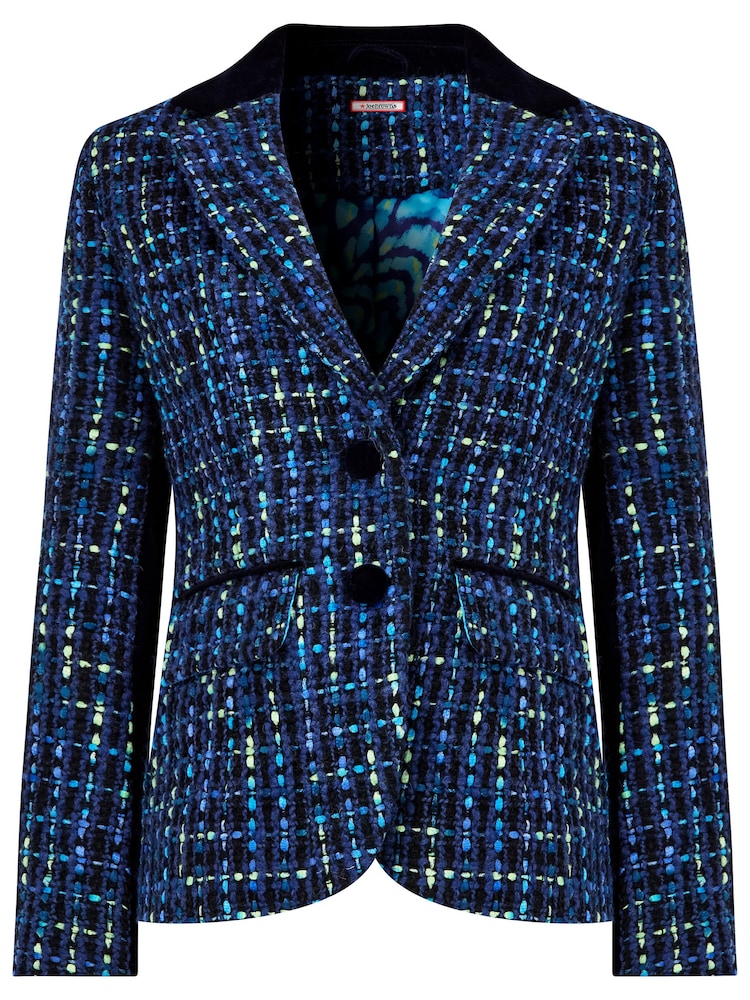 Joe Browns Blue Textured Tweed Co-Ord Jacket - Image 7 of 7