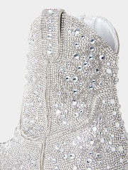 Joe Browns Silver Statement Diamanté Sparkle Cowboy Boots - Image 6 of 7