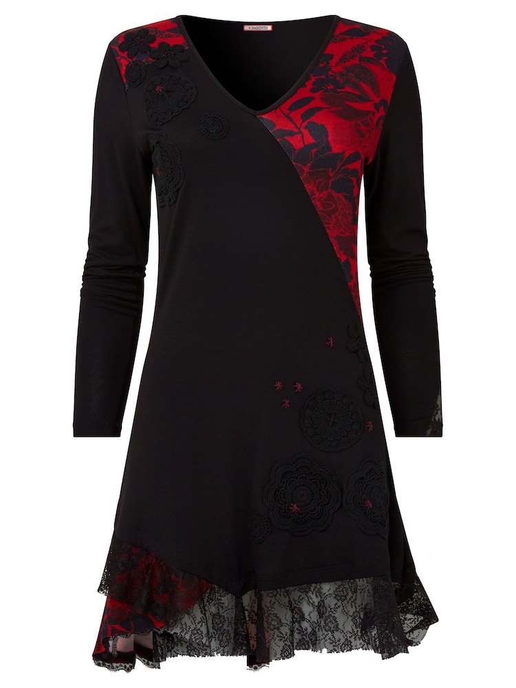 Joe Browns Bedrucktes Tunika-Top aus Jersey mit Blumen-Print Applikationen und Spitzensaum - Bild 8 von 8 Joe Browns Bedrucktes Tunika-Top aus Jersey mit Blumen-Print Applikationen und Spitzensaum - Bild 8 von 8