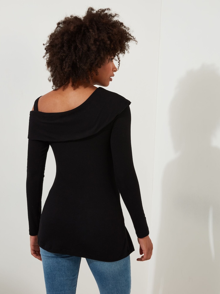 Joe Browns Off The Shoulder Asymmetric Long Line Top - Imagen 2 de 5