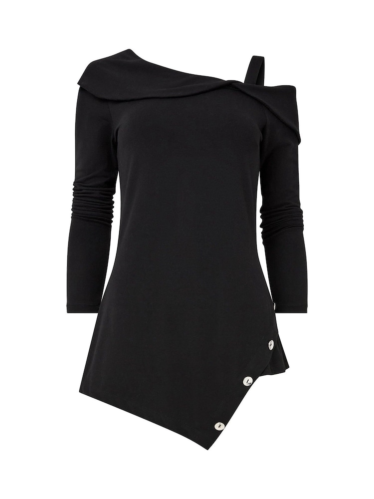 Joe Browns Off The Shoulder Asymmetric Long Line Top - Imagen 5 de 5