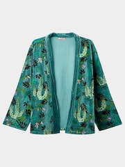 Joe Browns Fair Trade Velvet Blomster Kimono Jakke - Image 1 of 2