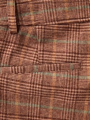 Joe Browns Brown Heritage Check Wide Leg Co-Ord Tailored Trousers - Image 6 of 7