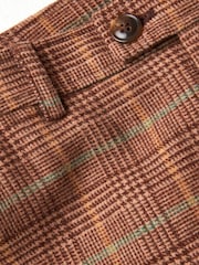 Joe Browns Brown Heritage Check Wide Leg Co-Ord Tailored Trousers - Image 7 of 7
