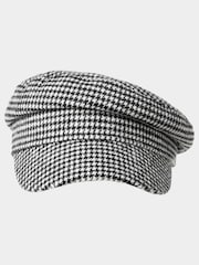 Joe Browns Black Retro Dogtooth Check Cap - Image 3 of 3