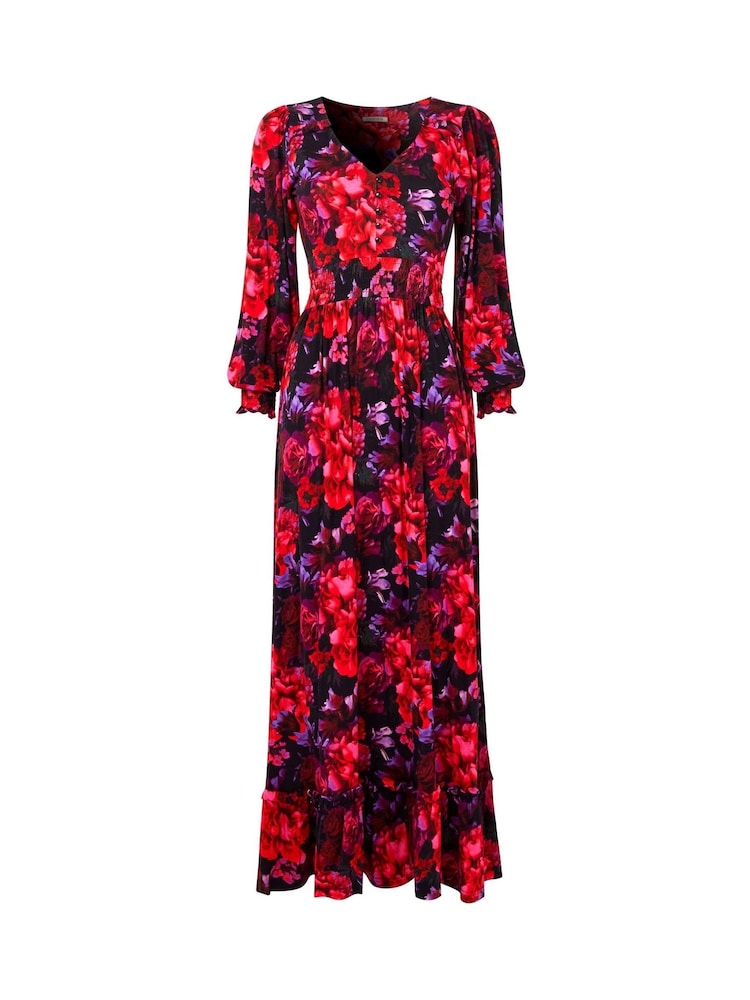 Joe Browns Red Romantic Floral Print Jersey Maxi Dress - Image 7 of 7 Joe Browns Red Romantic Floral Print Jersey Maxi Dress - Image 7 of 7