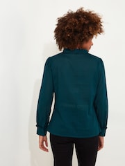 Joe Browns Vintage блузки с вышивкой на кокетке без воротника 100% хлопковые блузки - Изображение 4 из 6
