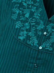 Joe Browns Vintage блузки с вышивкой на кокетке без воротника 100% хлопковые блузки - Изображение 6 из 6