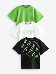 Baker by Ted Baker Graphic Print T-Shirts 3 Pack - Image 1 of 7