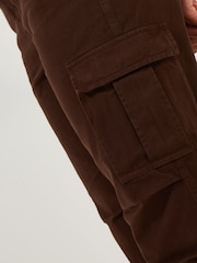 Joe Browns Brown Woven Multipocket Chocolate Cargo 100% Cotton Trousers - Image 5 of 8