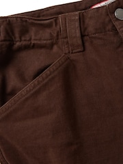 Joe Browns Brown Woven Multipocket Chocolate Cargo 100% Cotton Trousers - Image 7 of 8