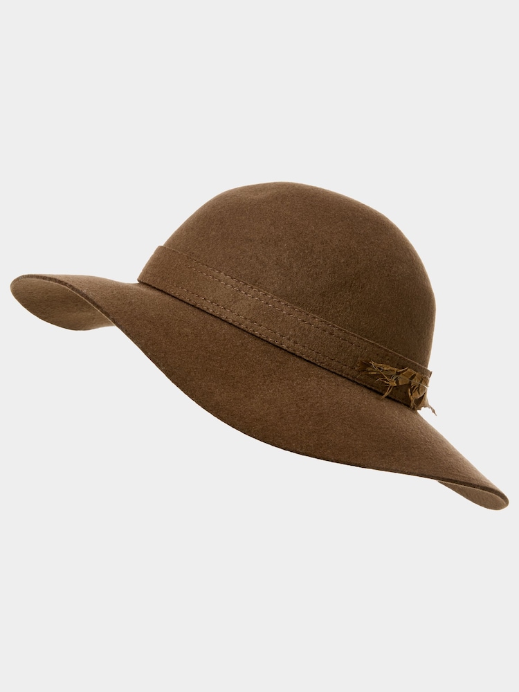 Joe Browns Feather Trim Floppy Fedora klobuk - Slika 2 iz 5