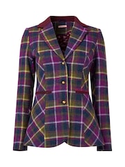 Joe Browns Purple Heritage Check Mix and Match Jacket - Image 10 of 10