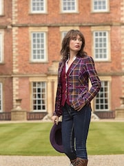 Joe Browns Purple Heritage Check Mix and Match Jacket - Image 6 of 10