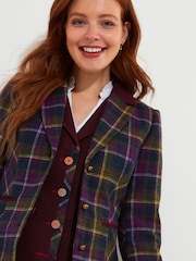 Joe Browns Purple Heritage Check Mix and Match Jacket - Image 7 of 10