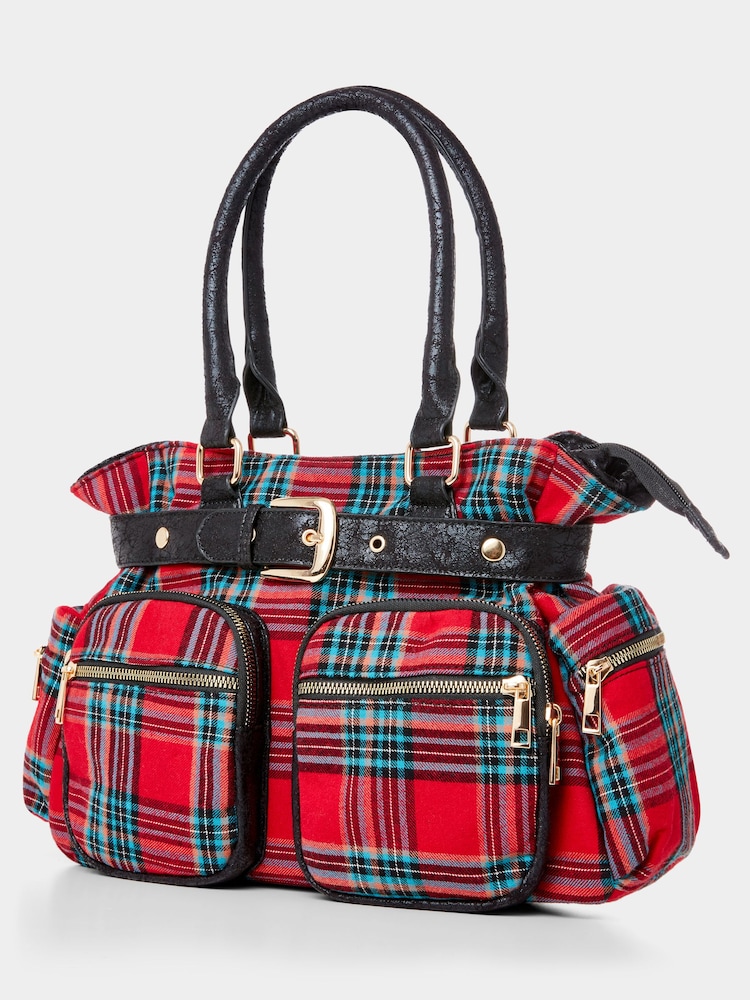 Buy Joe Browns Red Vintage Tartan Check Buckle Detail Shoulder Bag