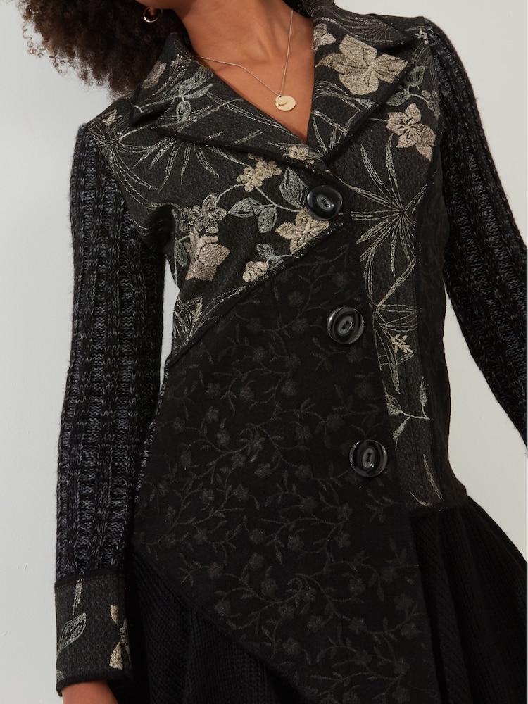 Joe Browns Palton tricotat Floral Imprimeu Abstract Midi - Image 6 of 7