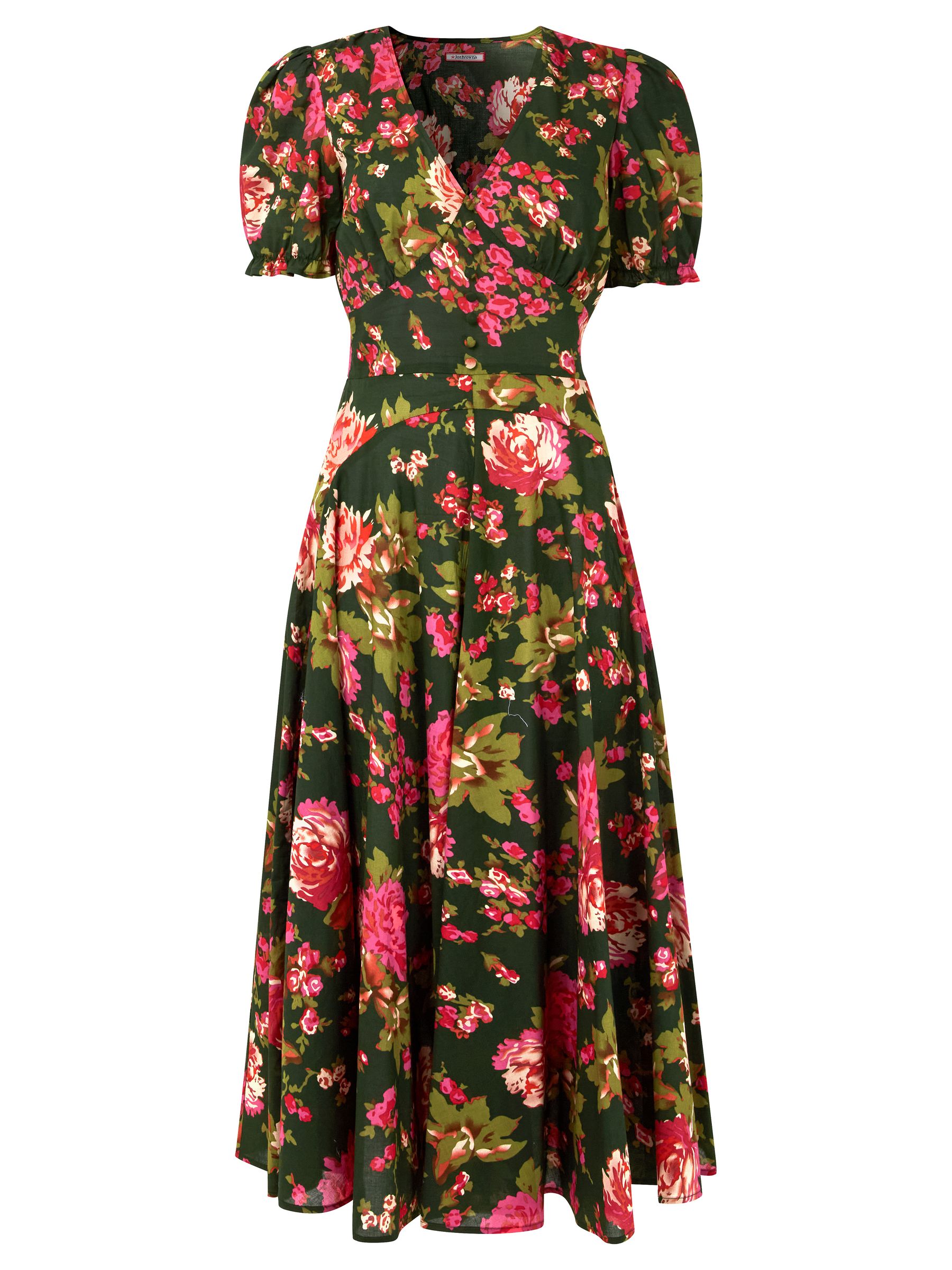 Vintage Floral V-Neck Dress main image 0