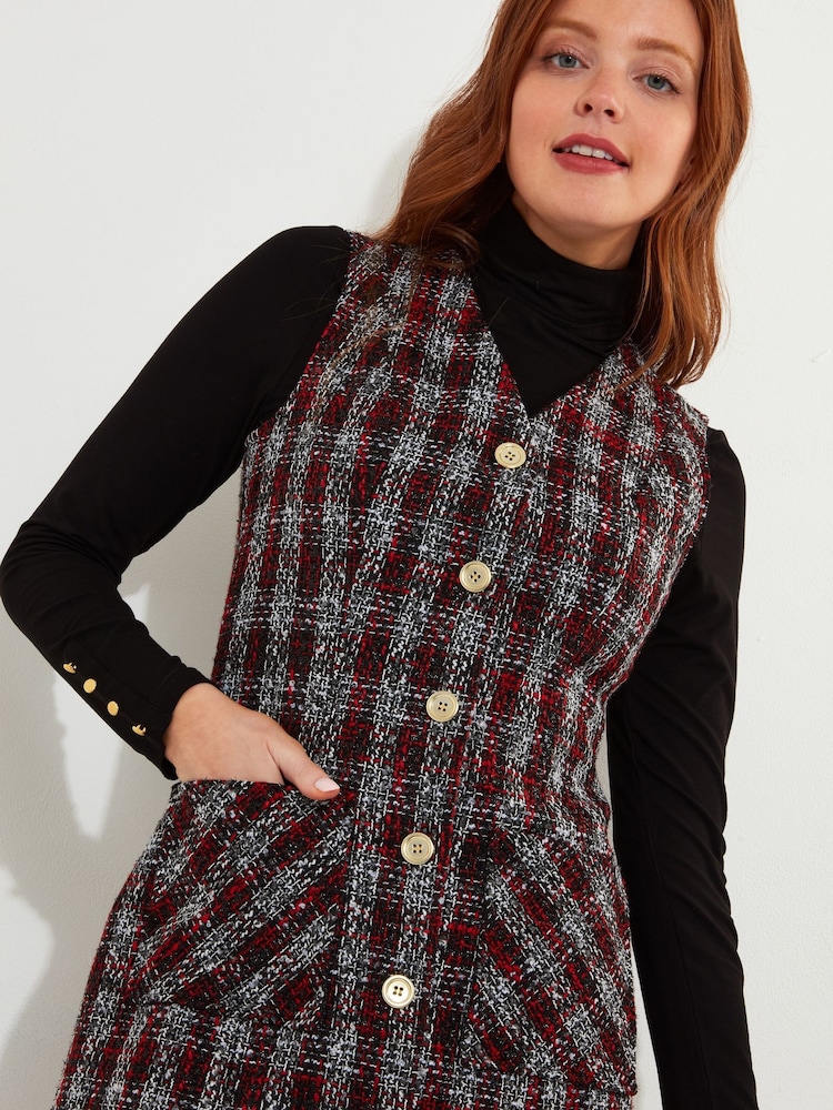 Rochie mini cu buzunar cu plasture Joe Browns Vintage Check - Image 6 of 8