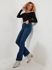 Joe Browns Black Slim Fit Classic Bardot Top - Image 2 of 5
