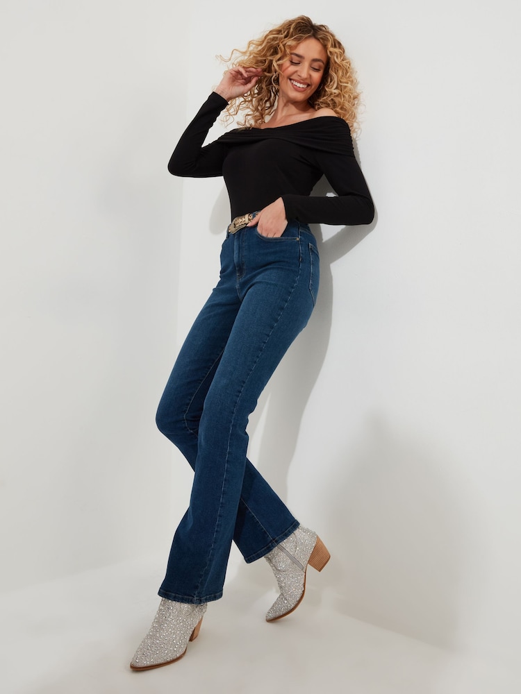 Joe Browns Black Slim Fit Classic Bardot Top - Image 2 of 5