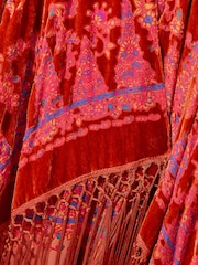 Joe Browns Orange Floral Devoré Tassel Kimono - Image 2 of 2