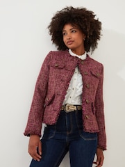 Joe Browns Kurze Tweed-Jacke mit ausgefransten Kanten - Bild 3 von 9
