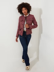 Joe Browns Kurze Tweed-Jacke mit ausgefransten Kanten - Bild 4 von 9