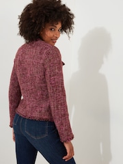 Joe Browns Kurze Tweed-Jacke mit ausgefransten Kanten - Bild 5 von 9