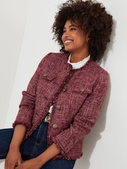 Joe Browns Kurze Tweed-Jacke mit ausgefransten Kanten - Bild 7 von 9