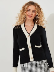Joe Browns Black Vintage Pocket Front Cardigan - Image 1 of 6
