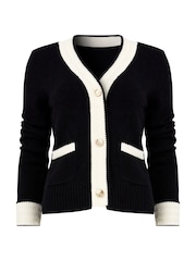 Joe Browns Black Vintage Pocket Front Cardigan - Image 6 of 6