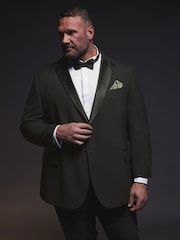 BadRhino Big & Tall Black Tailoring Dinner Jacket - Image 1 of 7