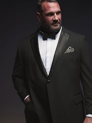 BadRhino Big & Tall Black Tailoring Dinner Jacket - Image 2 of 7