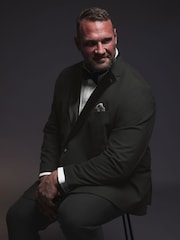 BadRhino Big & Tall Black Tailoring Dinner Jacket - Image 5 of 7