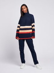 U.S. Polo Assn. Womens Striped Longline Jumper - Image 3 of 7