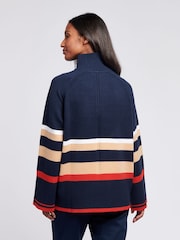 U.S. Polo Assn. Womens Striped Longline Jumper - Image 4 of 7