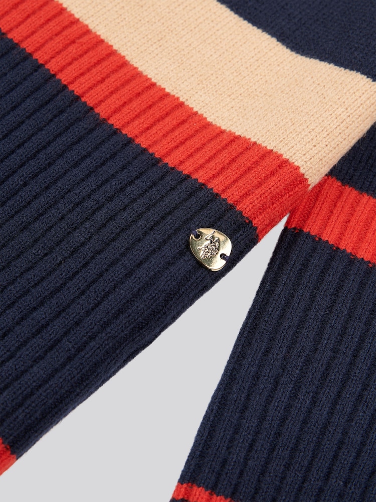 U.S. Polo Assn. Womens Striped Longline Jumper - Image 7 of 7