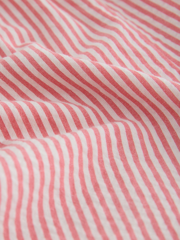 Pink Stripe 100% Cotton Barrel Playsuit (3-16yrs) - Image 8 of 8 Pink Stripe 100% Cotton Barrel Playsuit (3-16yrs) - Image 8 of 8