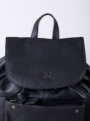 Lakeland Leather Black Harstone Backpack - Image 4 of 5