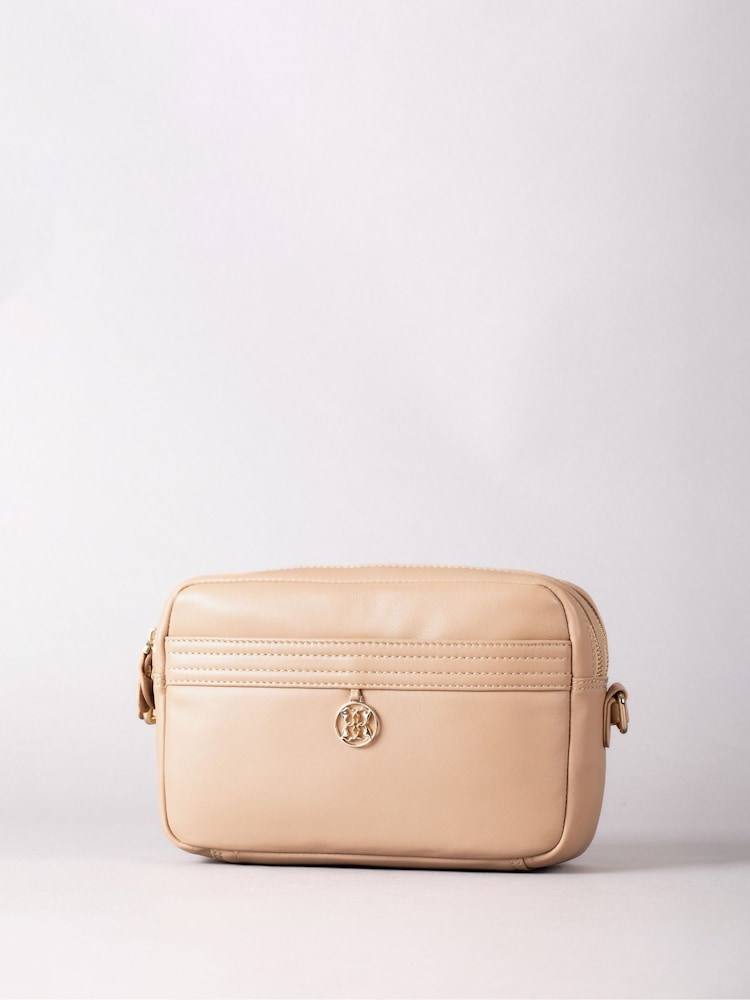 Lakeland Leather Taupe Cartmel Boxy Cross-Body Bag - Image 1 of 7