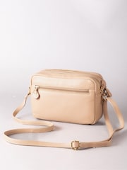 Lakeland Leather Taupe Cartmel Boxy Cross-Body Bag - Image 3 of 7